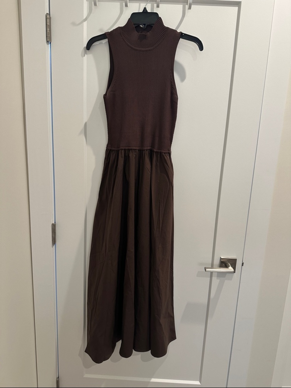 Elan Chocolate Brown Sleeveless Maxi Dress